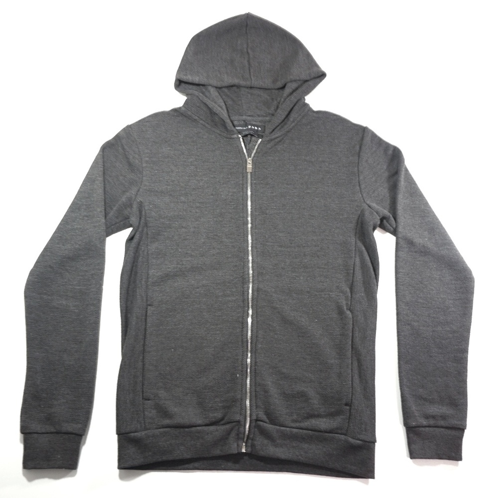Zara Zip Up Hoodie Grey